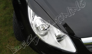 РЕСНИЧКИ (НАКЛАДКИ НА ФАРЫ) Opel Corsa D  фото